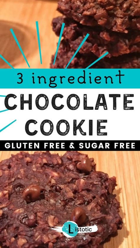 Chocolate Oat Cookies, Breakfast Kids, Healthy Chocolate Cookies, Chocolate Cookie Recipe, Healthy Chocolate Banana, Banana Oat Cookies, Chocolate Banana Smoothie, Simple Cookie, Oatmeal Banana