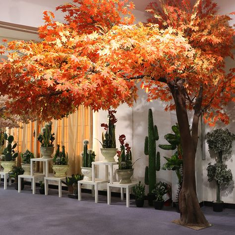 Make Fiberglass Indoor Outdoor Decor Big High Simulation Fake Autumn Red Trees Japan Artificial Maple Tree - Buy Artificial Maple Tree,Artificial Autumn Tree Artificial Maple Tree Plastic Artificial Maple Tree For Sale Indoor,Maple Tree For Sale Product on Alibaba.com Fall Artificial Trees, Faux Maple Tree, Artificial Trees Indoor Decor, Ambience Decor, Artificial Indoor Trees, Sunflower Tree, Japan Decor, Red Trees, Tree Restaurant