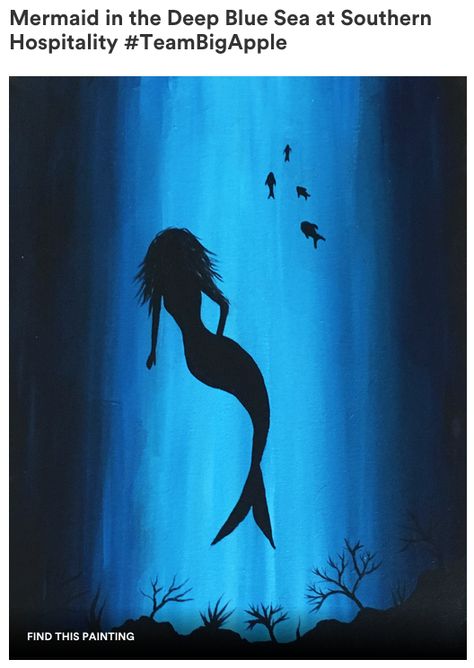 Easy Mermaid Painting, Mermaid Paintings Acrylic, Mermaid Shadow, Painting Mermaid, Mermaid Painting, Art Lesson, Mini Paintings, Tufted Rug, Drawing Art