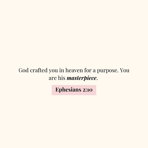 If you have been feeling insecure this for you ⬇️ I just want to remind you today of how God sees you! - You meet his standard of beauty. 🤍 - He sees you as worthy. 🤍 - You are his masterpiece! 🤍 - You are fearfully and wonderfully made! 🤍 Save + share if you needed this today 🙋‍♀️ #joi2day #jesuslovesyou #insecurity #lowselfesteem #selflove #womanofgod #explorepage God And Insecurities, Bible Verse For Beauty, I Am God's Masterpiece, You Are Gods Masterpiece, Bible Verses For Insecurity, Soul Quotes Spirituality, You Are Fearfully And Wonderfully Made, Bible Scriptures For Women, Inspirational Bible Verses For Women