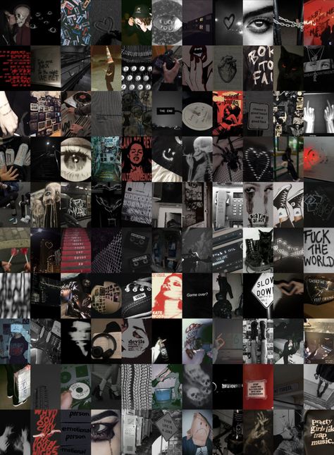 110 PCS | Grunge Wall Collage Kit | Black Grunge Aesthetic Photo Collage | Grunge Goth Dark Poster Room Decor (DIGITAL DOWNLOAD) 4x6 Size Grunge Wall Collage, Black Grunge Aesthetic, Aesthetic Photo Collage, Dark Poster, Poster Room Decor, Word Collage, Wall Collage Kit, Chill Room, Black Grunge