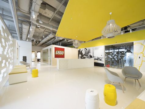 LEGO Offices – Shanghai Lego Office, Reception Waiting Area, Glass Graphics, Reception Waiting, Work Cafe, Block Layout, Town Hall Meeting, Space Photography, Ottoman Pouf