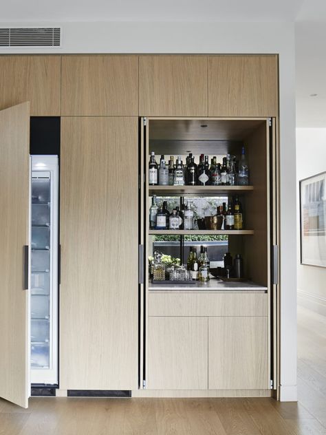 Reviving a Heritage Home for Modern Living | est living Kitchen With Integrated Fridge, Fridge In Living Room, Hidden Refrigerator, Hidden Fridge, Malvern House, Timber Joinery, Kitchen Sanctuary, Kitchen Elements, Jing Jing