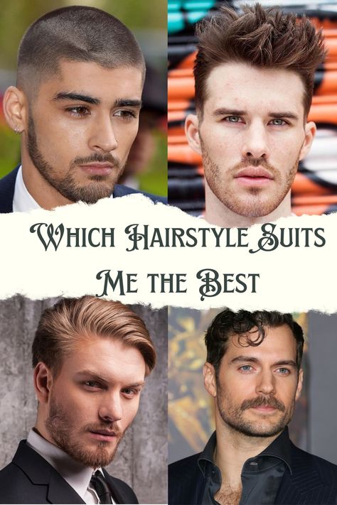 Which Hairstyle Suits Me the Best: Know Our 24 Options - Top Beauty Magazines Which Hairstyle Suits Me, Type Of Face, Hair Stules, Pompadour Style, Haircut For Square Face, Face Structure, Popular Mens Hairstyles, Traditional Hairstyle, Quiff Hairstyles