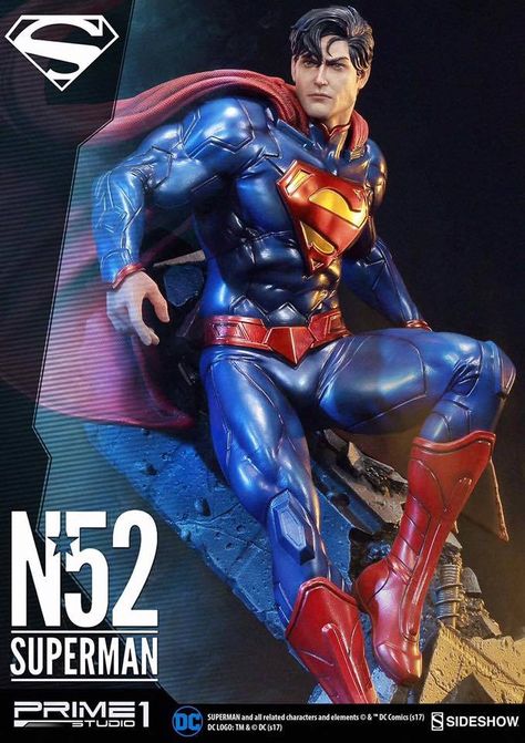 Prime 1 Studio Previews DC Comics New 52 Superman Statue - The Toyark - News New 52 Superman, Superman Statue, Dc Action Figures, Prime 1 Studio, Superman Art, New 52, San Diego Comic Con, Detective Comics, Man Of Steel