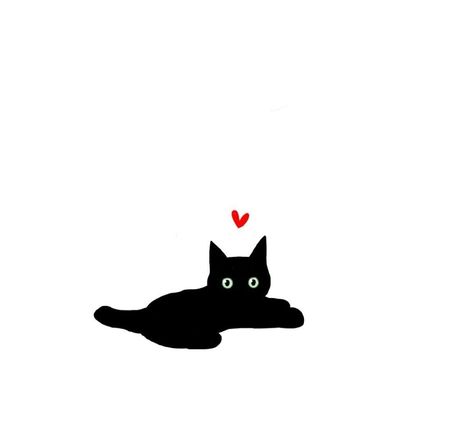 Black Cat Art Cute, Black Cat Widget, Black Cat Doodles, Cat Illustration Simple, Black Cat Drawing Simple, Cute Black Cat Drawing, Black Cat Tattoo Designs, Cat Vector Art, Black Cat Drawing