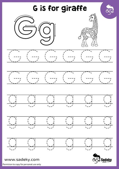 Free Printable Letter G Worksheets For Preschoolers | Sadeky G Letter Worksheet, Letter G Printables Free, Letter G Worksheets For Kindergarten, Letter Gg Worksheets, Letter G Preschool Activities, Letter G Crafts For Toddlers, G Is For, G Worksheets Preschool, Letter G Worksheets For Preschool