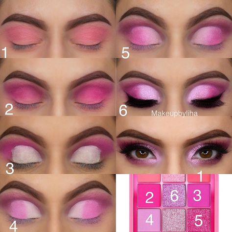 Super easy step by step Looks Wich is your fave?  @hudabeautyshop @huda @hudabeauty #hudabeautyneonobsessions  Paletten… Eye Makeup Tutorial For Beginners, Brown Eye Makeup, Natural Eyeshadow Looks, Teknik Makeup, Everyday Eyeshadow, Eyeshadow Tutorial For Beginners, Beginner Eyeshadow, Natural Eye Makeup Tutorial, Makeup Pictorial