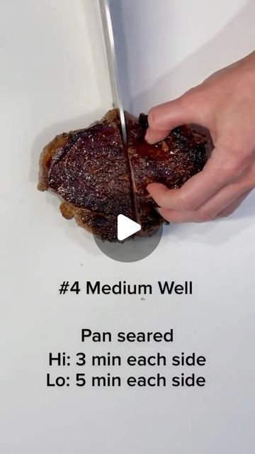 Steak Videos on Instagram: "Which one is your favorite?🤔 Rare, Medium Rare, Medium, Medium Well or Well Done ?🥩🌡️ . 📷Via: @shushan.mirzoyan.insta" Medium Well Steak, Well Done Steak, Steak Videos, Cast Iron Skillet Steak, Skillet Steak, Medium Rare Steak, Tenderloin Steak, Medium Well, Medium Rare