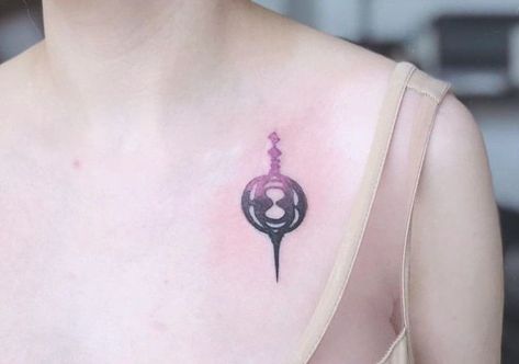 Kyubey Tattoo, Madoka Magica Tattoo Ideas, Magical Girl Tattoo, Madoka Magica Tattoo, Madoka Magica Soul Gem, Magical Girl Madoka, Soul Gem, Skin Piercing, Gem Tattoo