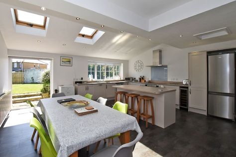 Small Open Plan Kitchen Living Room, Small Open Plan Kitchens, House Extension Plans, Kitchen Diner Extension, Extension Plans, Open Plan Kitchen Dining Living, Open Kitchen And Living Room, Open Plan Kitchen Diner, Open Plan Kitchen Living