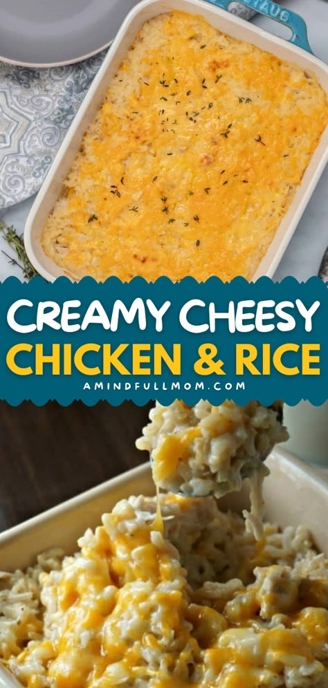 This family favorite dinner will become yours, too! Coated in a simple, from-scratch sauce, this Creamy and Cheesy Chicken and Rice is irresistible. Even picky kids will love this easy casserole recipe for dinner! Picky Kids Meals, Easy Casserole Recipe, Picky Eaters Dinner, Easy Dinners For Kids, Cheesy Chicken And Rice, Toddler Picky Eater, Meals Kids Love, Picky Toddler Meals, Chicken Recipes For Kids