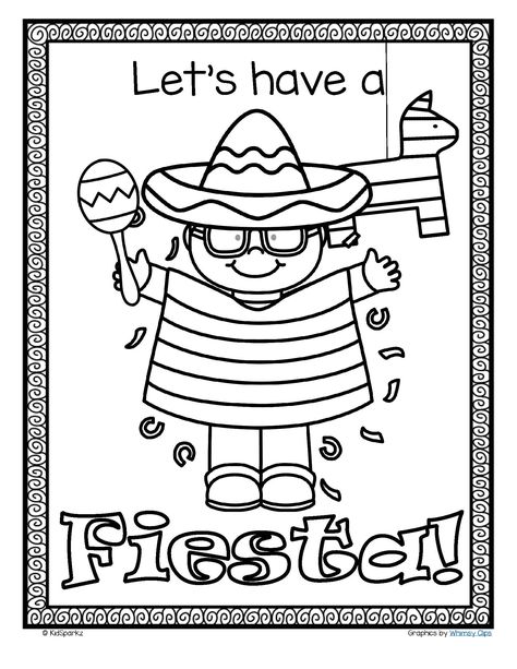 5 De Mayo Crafts For Preschoolers, 5 De Mayo Arts And Crafts, Sombrero Printable Free, Fiesta Activities For Preschool, Cinco De Mayo Worksheets For Preschool, Cinco De Mayo Coloring Sheets, Fiesta Preschool Activities, Cinco De Mayo For Preschool, Cinco De Mayo Classroom Door Ideas