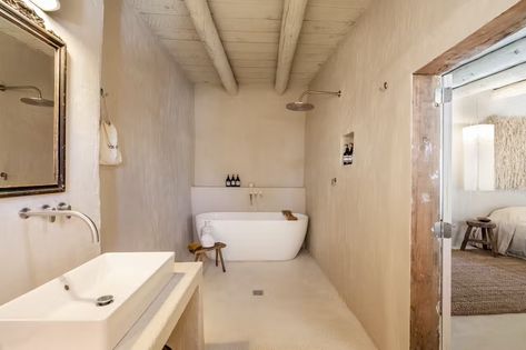 Photo 8 of 10 in In New Mexico, a 1700s Pueblo-Style Home Hits the Market for $1.9M - Dwell New Mexico Santa Fe, Casement Windows, Half Baths, Prefab Homes, Interior Walls, Midcentury Modern, Interior Details, Old Houses, Modern Luxury