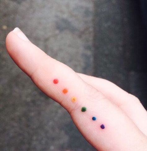 This is one of the best cute finger tattoos! Discrete Tattoos, Equality Tattoo, Equality Tattoos, Tattoo Fairy, Lgbt Tattoo, Gay Tattoo, Cute Finger Tattoos, Pride Tattoo, Rainbow Tattoos