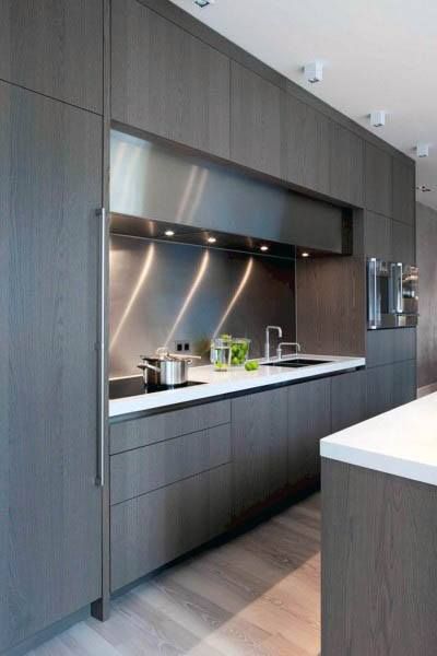 Top 70 Best Modern Kitchen Design Ideas - Chef Driven Interiors Modern Kitchen Cabinet Design Ideas, Kitchen Cabinets Design Layout, Modern Wood Kitchen, Modern Contemporary Kitchen, Contemporary Kitchen Cabinets, Kitchen Ikea, Interior Design Minimalist, Ikea Design, Kabinet Dapur