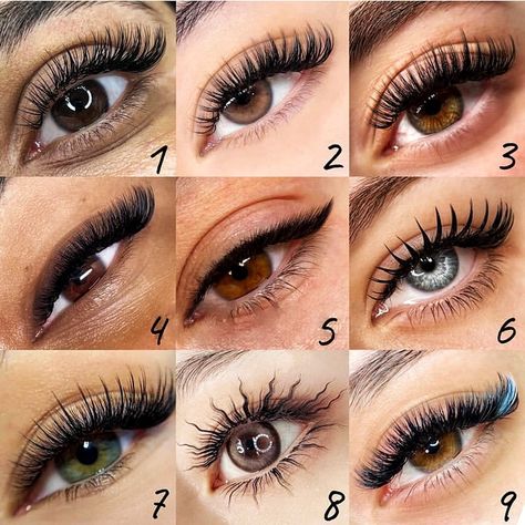 B E Y E L I A N | Love all these styles🤩Which is your favorite?💕Leave your comment below👇🏼 Follow us @beyelian for more daily lash inspo 💯 . 👉Tap the link... | Instagram Eyelash Extension Styles, False Eyelash Remover, Lash Mapping, Lash Tweezers, False Eyelash Accessories, Lash Extensions Styles, Lash Sets, Lash Tools, Wispy Lashes