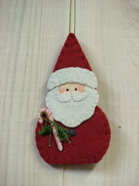 Diy santa ornaments