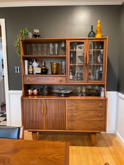 Midcentury Hutch, Mcm China Cabinet, Mcm Hutch, Mid Century China Cabinet, Mcm Buffet, Mid Century Hutch, Living Room Hutch, Drinks Cabinets, Mid Century Modern Bar Cart