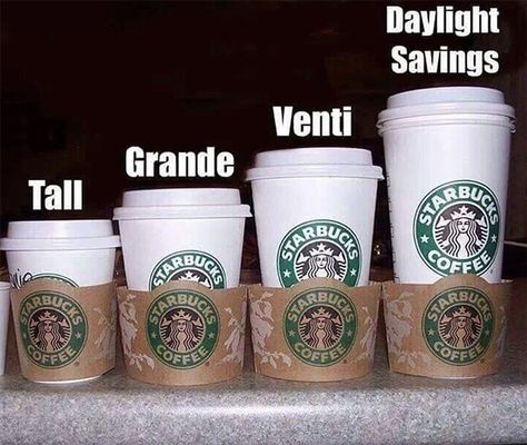 Starbucks cups come in seven different sizes and one changes depending on which country you're in. Do you know your tall from your short? #starbucks #coffee Kopi Starbucks, Minuman Starbucks, I Love Coffe, Café Starbucks, Coffee Style, Daylight Saving, Special Needs Mom, Coffee Talk, Coffee Drinker