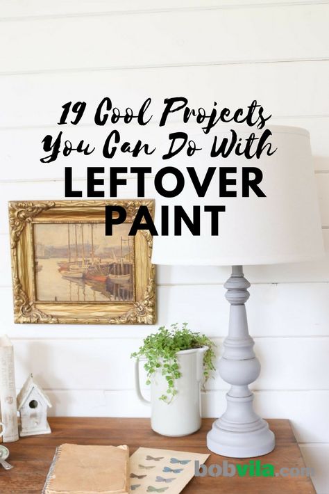 Don't let leftover paint go to waste. Give one of these DIY paint projects a try. Leftover Paint Ideas, Leftover Paint Projects, Samples Diy, Gallon Of Milk, Home Depot Paint, Cool Projects, Diy Paint Projects, Room 2023, Paint Tips