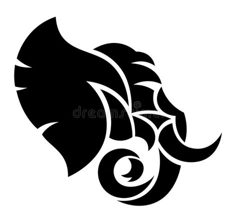 Elephant Head Tattoo, Safari Vbs, Elephant Icon, Elephant Logo Design, Tree Frog Tattoos, Elephant Artwork, Elephant Silhouette, Tattoo Vector, Elephant Illustration