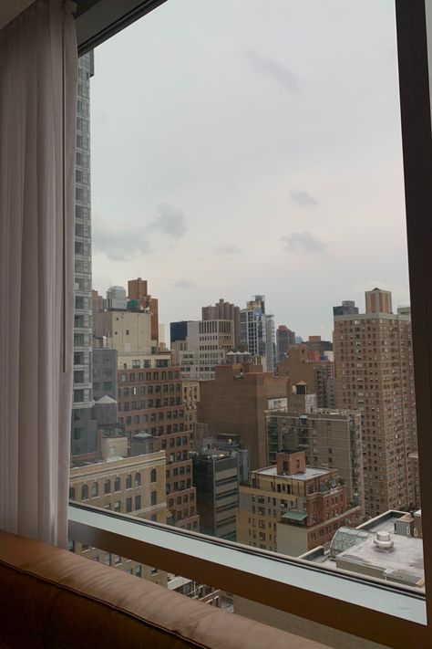 Nyc Morning, New York Aesthetic Morning, New York Window View Aesthetic, Gloomy New York Aesthetic, City View Apartment Night Window Rainy, New York Night Apartment View, Guys Trip, Port Angeles, Eat Pray Love