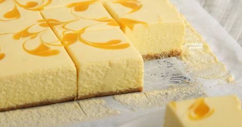 No-Bake Mango Cheesecake Bar Recipe by Spoonful Passion Mango No Bake Cheesecake, No Bake Mango Cheesecake, Bake Cheesecake Recipes, No Bake Cheesecake Recipes, Cheesecake Bar, Cake Recepies, Mango Cheesecake, Mango Cake, Cheesecake Bar Recipes