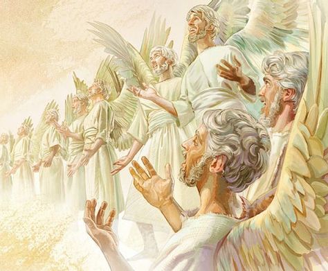 Angels Singing Actual Footage | The Angel's Medium Angels Bible, Angels Singing, Nephilim Giants, Heaven Painting, Bible Questions, Why Jesus, Bible Illustrations, Bible Characters, Prophetic Art