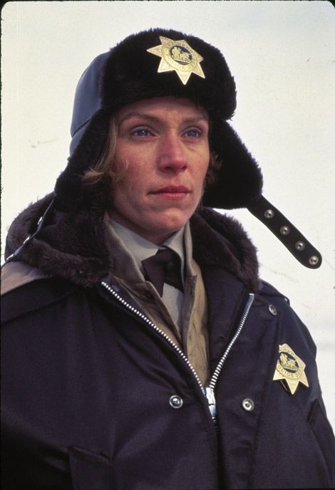 Marge Gunderson: "I'm not sure I agree with you a hundred percent on your police work, there, Lou..." Fargo Jean Luc Goddard, Fargo 1996, Frances Mcdormand, Coen Brothers, Steve Buscemi, Movies Worth Watching, The Boogeyman, I Love Cinema, Poster Minimalist