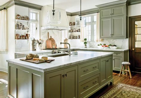 Unfitted Kitchen, Clever Kitchen Storage, Roller Doors, Up House, Upper Cabinets, Farmhouse Style Kitchen, Grey Kitchen, Kitchen Fittings, Kitchen Cupboards