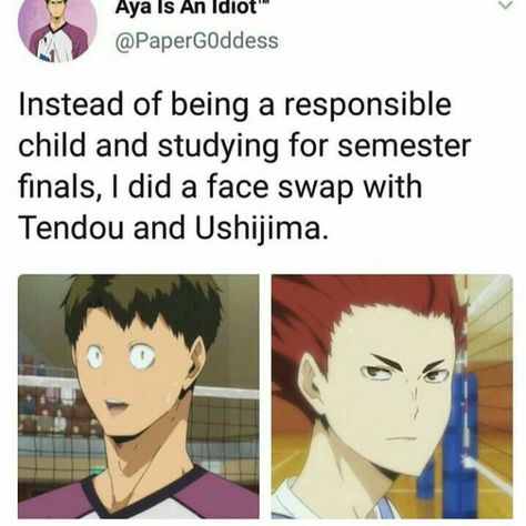 Haikyuu Season 1, Celtic Alphabet, Haikyuu Akaashi, Haikyuu Memes, Kid Responsibility, Haruichi Furudate, Haikyuu Meme, Face Swap, Vocaloid Characters