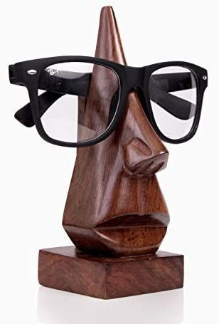 Amazon.com: Classic hand carved Nose-shaped witty wooden spectacle holder, eyeglass display stand, eyewear retainer, specs stand, sunglasses holder for men and women (Brown, 6 inch): Home & Kitchen Wooden Glasses Stand, Wooden Glasses Holder, Eyewear Display, Wooden Glasses, Nose Shapes, Wooden Design, Sunglass Holder, Eyeglass Holder, Wooden Watch