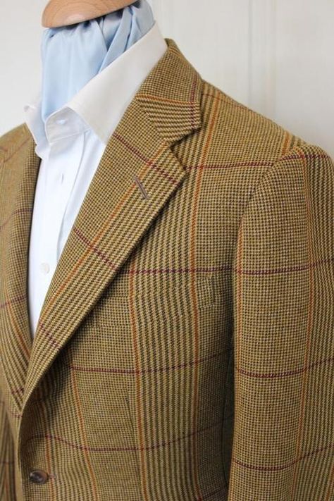 Russell plaid sport coat Hacking Jacket, Tweed Sport Coat, Bespoke Suits, Best Sport, Dapper Dan, Men Sport, Bespoke Suit, Athletic Looks, Bespoke Tailoring