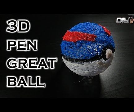 DIY Pokeball Using 3D Pen Diy Pokeball, Pen Projects, 3d Pen Art, Pokemon Project, Pen Diy, 3d Printing Pen, 3d Pen, Marker Drawing, Diy Youtube