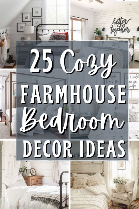 Welcome to Simple Farmhouse Decor Ideas for the Bedroom! Create a cozy and rustic retreat with our modern farmhouse guest bedroom looks, farmhouse style bedding, farm bedroom decor, wall décor bedroom, modern country décor bedroom, over the bed wall décor farmhouse, nordic farmhouse style, and master bedroom décor. These ideas will help you add a charming, farmhouse charm to any bedroom! Organizing Paper Clutter, Farmhouse Chic Bedroom, Family Command Centers, Cozy Farmhouse Bedroom, Farmhouse Guest Bedroom, Rustic Farmhouse Bedroom, Farm Bedroom, Farmhouse Bedroom Decor Ideas, Organize And Declutter