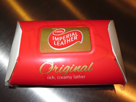 Imperial Leather soap (photo by nancy bortz) Imperial Leather Soap, Imperial Leather, English Accent, Leather Bar, Bar Soap, Gum, Soap, Makeup, Leather