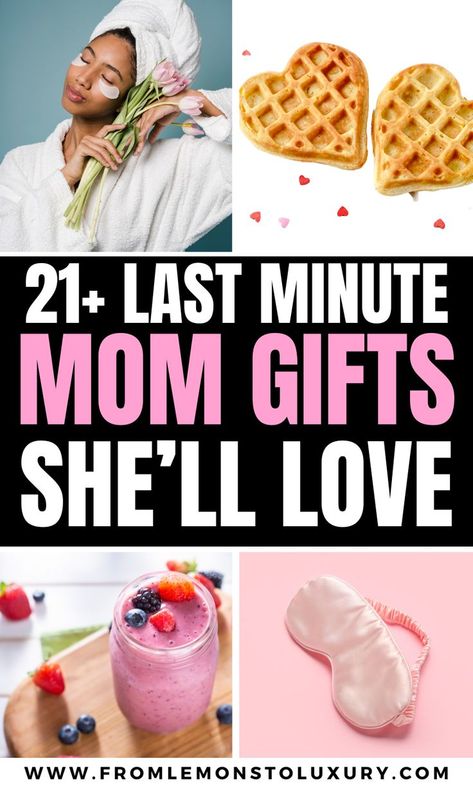 Last Minute Mom Gifts Diy Last Minute Gifts, Gifts For Mom Diy, Gifts For Mom Birthday, Mother In Law Gifts, Mom Diy, In Law Gifts, Mom Birthday, Mother In Law, Last Minute Gifts