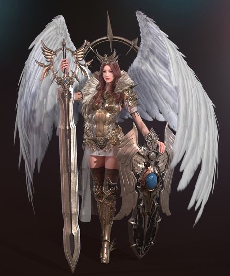 League Of Angels, Akali League Of Legends, Angel Artwork, Angel Warrior, Female Knight, Company Work, Superhero Wallpaper, Angel Pictures, Angels And Demons