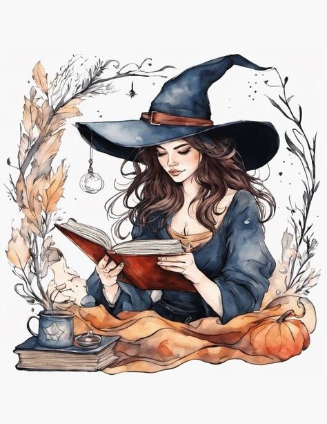 Halloween Imagem, Witch Drawing, Witch Pictures, Fantasy Witch, Beautiful Witch, Witchy Wallpaper, Magical Art, Doll Ideas, Witch Art