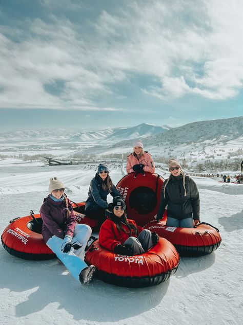 Snow Tubing Aesthetic, Tubing Snow, Big Bear Trip, Snow Sledding, Ski Weekend, 22nd Bday, Snow Party, Snow Sled, Snow Mountains