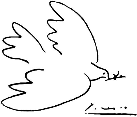 Spiffing Prints Pablo Picasso - Dove of Peace - Medium - Matte - Unframed: Amazon.co.uk: Kitchen & Home Pablo Picasso Line Art, Picasso Dove Of Peace, Picasso Dove, Wilted Flowers, Pablo Picasso Art, Pablo Picasso Paintings, Dove Of Peace, Picasso Paintings, Picasso Art