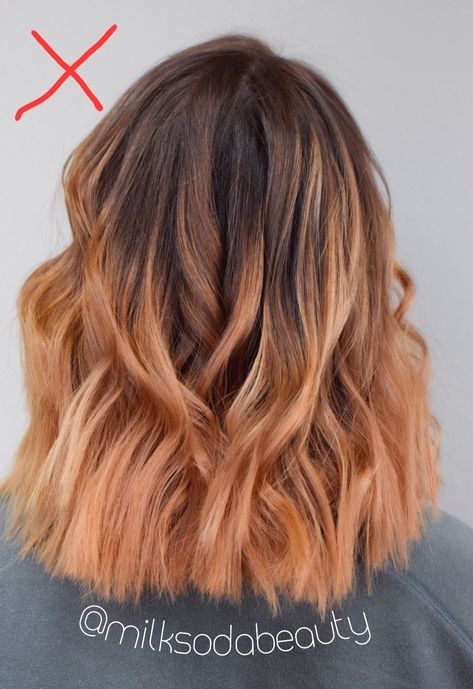 Natural Ginger Hair With Blonde Balayage, Copper Peach Hair Balayage, Peachy Balayage Hair, Peachy Copper Balayage, Peach Balayage Hair, Peachy Blonde Hair Balayage, Dark Blonde To Red Balayage, Peachy Highlights Hair, Balayage Hair Copper Blonde