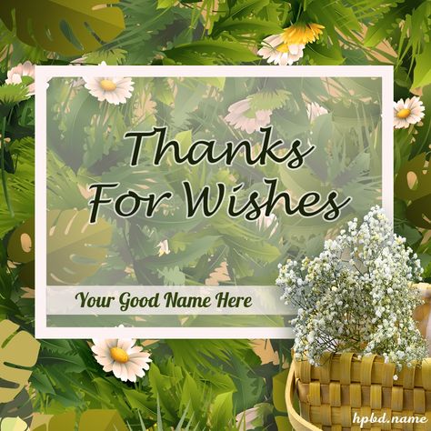 Thanks For Wishes Images Free Download Thanks For Bdy Wishes, Birthday Wishes With Name Edit For Friend, Happy Birthday Wishes With Name Edit For Friend, Thanks For Wishes, Birthday Wish Photo Frame, Birthday Wishes With Name And Photo, Thank You Card Images, Thank You Wishes, Wishes Images