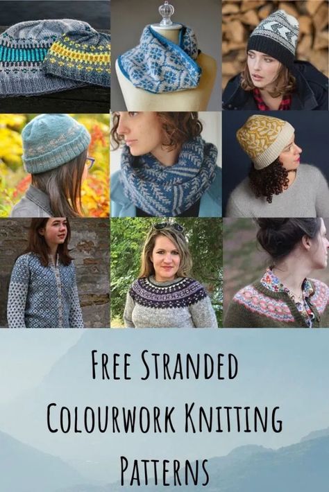 Free Stranded Colourwork Knitting Patterns - Kiku Corner Colourwork Knitting Patterns Free, Stranded Knitting, Colourwork Knitting, Stranded Knitting Patterns, Colorwork Knitting Patterns, Rabbit Knitting Pattern, Knitting Patterns Free Cardigans, Knitting Patterns Free Hats, Colorwork Knitting