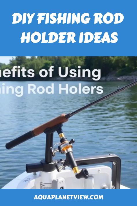 DIY Fishing Rod Holder Ideas, Fishing rod holders are an essential tool for any angler, whether they are fishing from a boat, shore, or pier. Diy Fishing Pole, Diy Fishing Rod Holder, Fishing Pole Rack, Diy Fishing Rod, Fishing Rod Holders, Fishing Gadgets, Fishing Pole Holder, Diy Fishing, Rod Holders