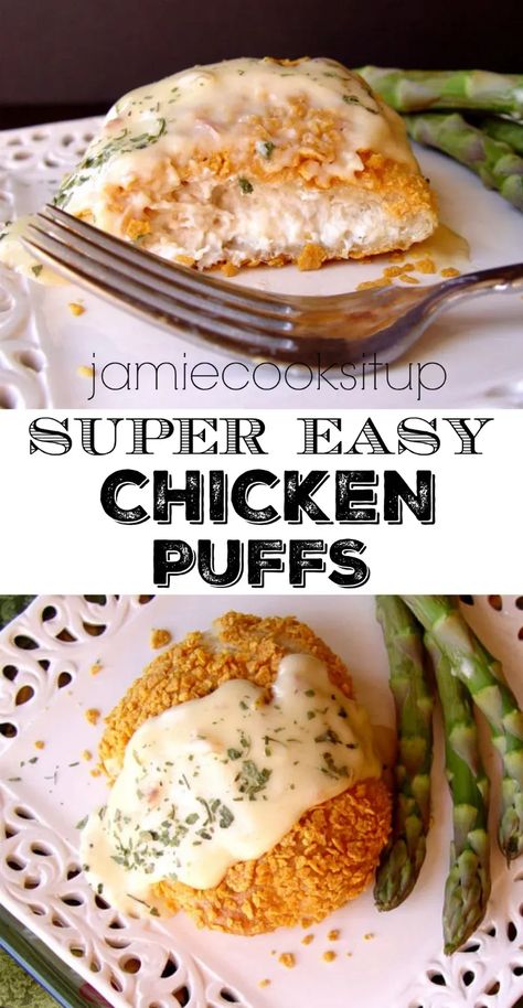 Chicken Recipes For Dinner Easy, Lunch Cravings, Wellington Recipes, Chicken Stuffed Crescent Rolls, Stuffed Crescent Rolls, Chicken Puffs, Chicken Recipes For Dinner, Chicken Recipes Easy, Recipes For Dinner Easy