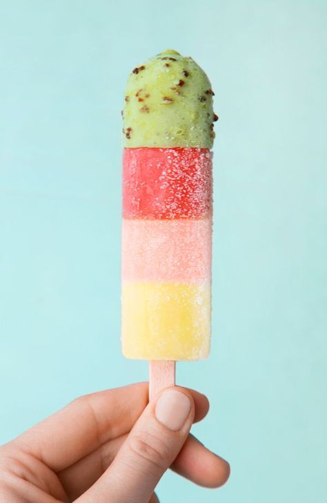 Multi-colored popsicle Ice Pop Recipes, Frozen Cocktail, Ice Cream Popsicle, Food Drawings, Cream Wallpaper, Unique Desserts, Summer Dessert Recipes, Ice Lolly, Ice Cream Popsicles