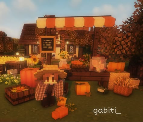 Halloween Town Minecraft, Autumn Minecraft House, Autumn Minecraft Builds, Minecraft Autumn House, Fall Minecraft Builds, Minecraft Fall Builds, Vampire Minecraft, Autumn Minecraft, Minecraft Halloween Builds