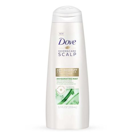 Dove Dermacare Scalp Invigorating Mint Anti-Dandruff 2-In-1 Shampoo &Amp; Conditioner Hair Flakes, Dandruff Solutions, Thickening Hair, Dandruff Flakes, Hair Washing Routine, Hairstyles Anime, Short Hair Inspiration, Shampoo For Curly Hair, Anti Dandruff Shampoo